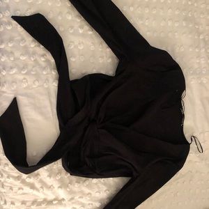 Zara long sleeve cropped top